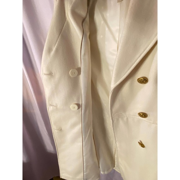 Double-Breasted Wool Blend Coat - Picture 10 of 12